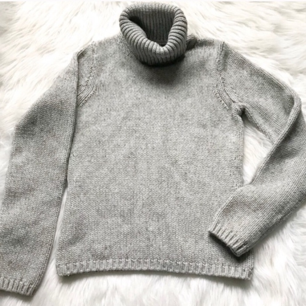 J. Crew Cotton-Cashmere Knit Turtleneck Sweater - Picture 3 of 5